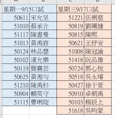 惠文國民小學114學年度國際交流社團面試場次公告圖片